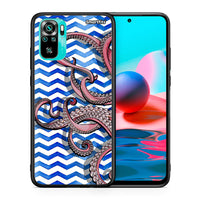 Thumbnail for Θήκη Xiaomi Redmi Note 10 Chevron Devilfish από τη Smartfits με σχέδιο στο πίσω μέρος και μαύρο περίβλημα | Xiaomi Redmi Note 10 Chevron Devilfish case with colorful back and black bezels