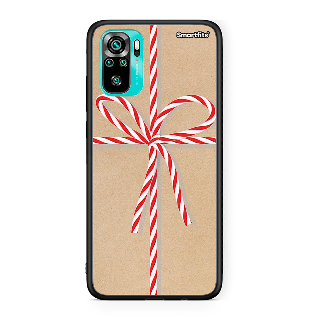 Xiaomi Redmi Note 10 Christmas Gift θήκη από τη Smartfits με σχέδιο στο πίσω μέρος και μαύρο περίβλημα | Smartphone case with colorful back and black bezels by Smartfits