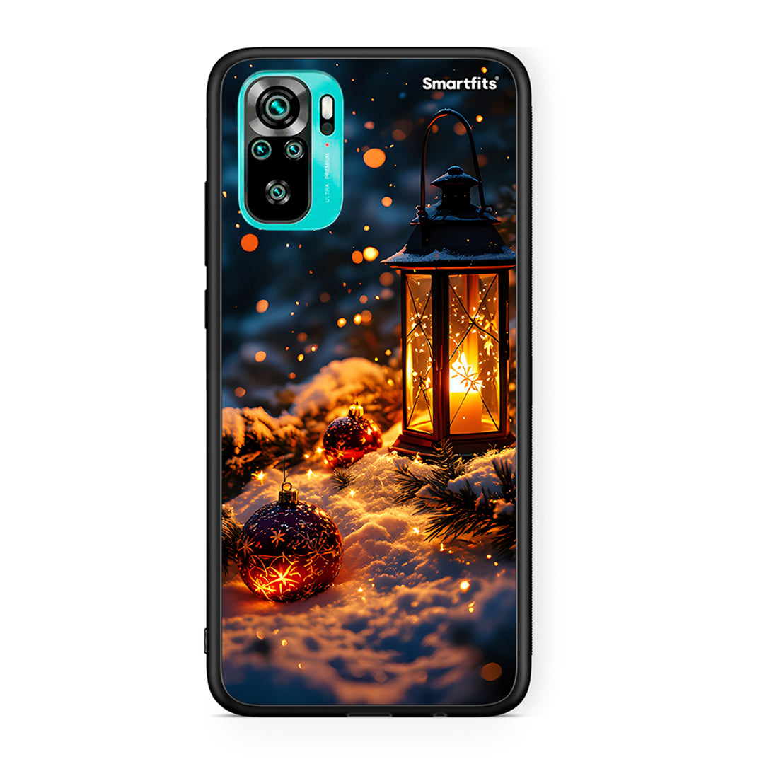 Xiaomi Redmi Note 10 Christmas Ornaments θήκη από τη Smartfits με σχέδιο στο πίσω μέρος και μαύρο περίβλημα | Smartphone case with colorful back and black bezels by Smartfits