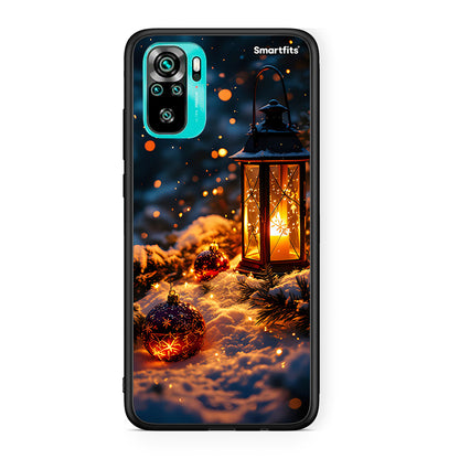 Xiaomi Redmi Note 10 Christmas Ornaments θήκη από τη Smartfits με σχέδιο στο πίσω μέρος και μαύρο περίβλημα | Smartphone case with colorful back and black bezels by Smartfits
