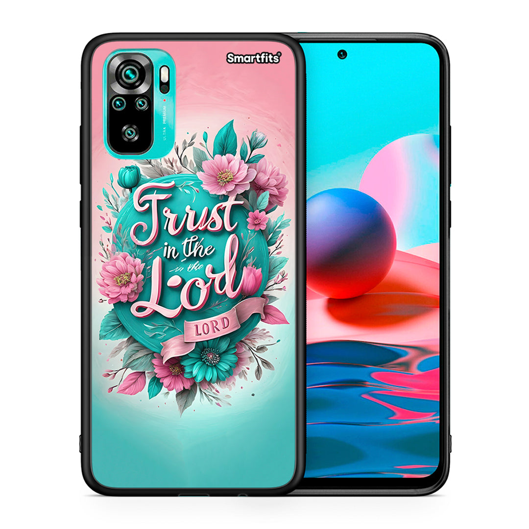 Θήκη Xiaomi Redmi Note 10 Lord Trust από τη Smartfits με σχέδιο στο πίσω μέρος και μαύρο περίβλημα | Xiaomi Redmi Note 10 Lord Trust case with colorful back and black bezels