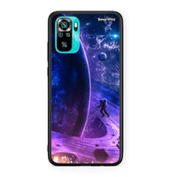 Thumbnail for Xiaomi Redmi Note 10 Lost Astronaut θήκη από τη Smartfits με σχέδιο στο πίσω μέρος και μαύρο περίβλημα | Smartphone case with colorful back and black bezels by Smartfits