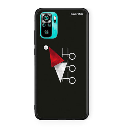 Xiaomi Redmi Note 10 Minimal Christmas θήκη από τη Smartfits με σχέδιο στο πίσω μέρος και μαύρο περίβλημα | Smartphone case with colorful back and black bezels by Smartfits