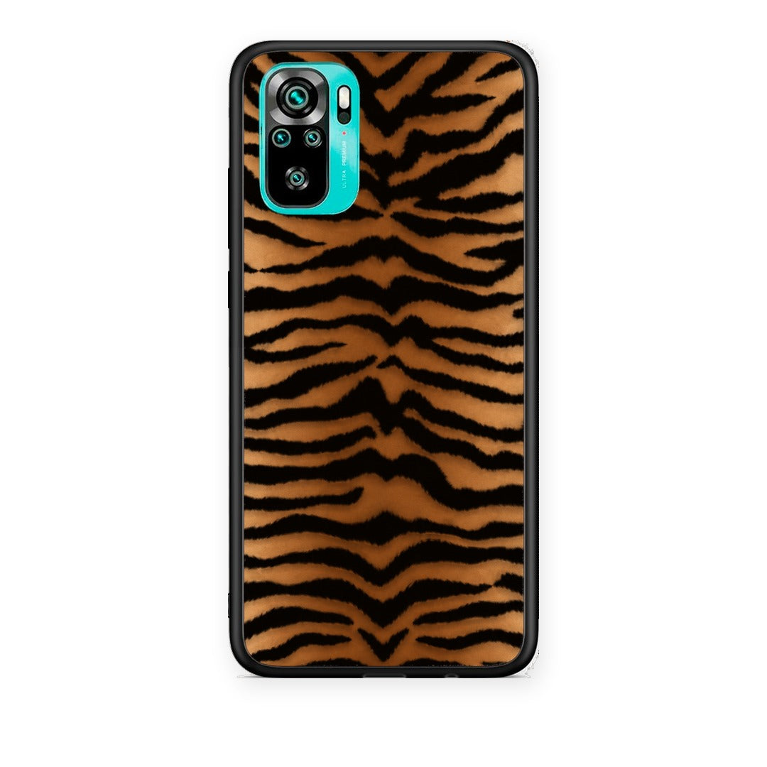 Θήκη Xiaomi Poco M5s Tiger Print Orange and Black από τη Smartfits με σχέδιο στο πίσω μέρος και μαύρο περίβλημα | Xiaomi Poco M5s Tiger Print Orange and Black case with colorful back and black bezels