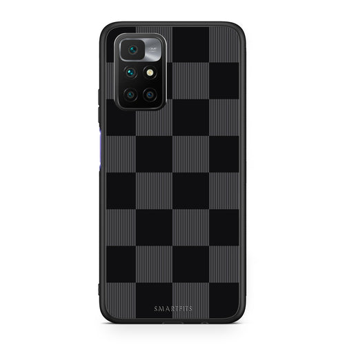 Θήκη Xiaomi Redmi Note 11 4G / 11S 4G Black and Charcoal Striped Checks από τη Smartfits με σχέδιο στο πίσω μέρος και μαύρο περίβλημα | Xiaomi Redmi Note 11 4G / 11S 4G Black and Charcoal Striped Checks case with colorful back and black bezels