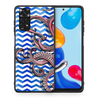 Thumbnail for Θήκη Xiaomi Redmi Note 11 Chevron Devilfish από τη Smartfits με σχέδιο στο πίσω μέρος και μαύρο περίβλημα | Xiaomi Redmi Note 11 Chevron Devilfish case with colorful back and black bezels