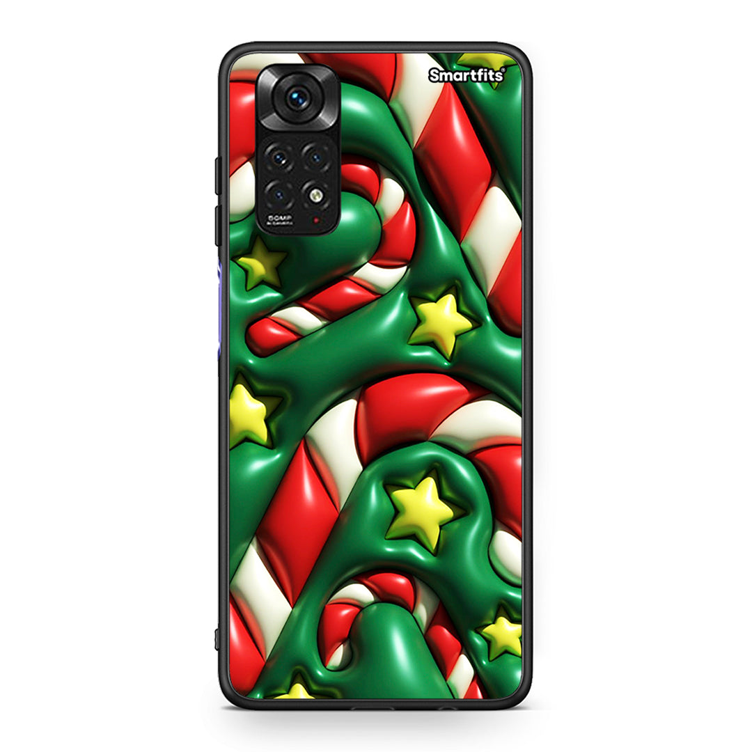 Xiaomi Redmi Note 11 Christmas Bubbles θήκη από τη Smartfits με σχέδιο στο πίσω μέρος και μαύρο περίβλημα | Smartphone case with colorful back and black bezels by Smartfits