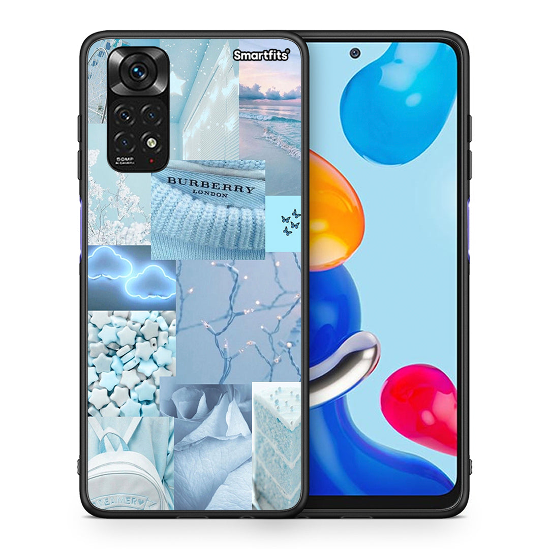 Θήκη Xiaomi Redmi Note 11 Ciel Aesthetic Collage από τη Smartfits με σχέδιο στο πίσω μέρος και μαύρο περίβλημα | Xiaomi Redmi Note 11 Ciel Aesthetic Collage case with colorful back and black bezels