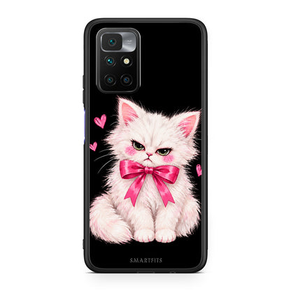 Θήκη Xiaomi Redmi Note 11 4G / 11S 4G Grumpy Party Kitten on Black από τη Smartfits με σχέδιο στο πίσω μέρος και μαύρο περίβλημα | Xiaomi Redmi Note 11 4G / 11S 4G Grumpy Party Kitten on Black case with colorful back and black bezels
