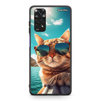 Thumbnail for Xiaomi Redmi 10/Redmi Note 11 4G Summer Cat θήκη από τη Smartfits με σχέδιο στο πίσω μέρος και μαύρο περίβλημα | Smartphone case with colorful back and black bezels by Smartfits