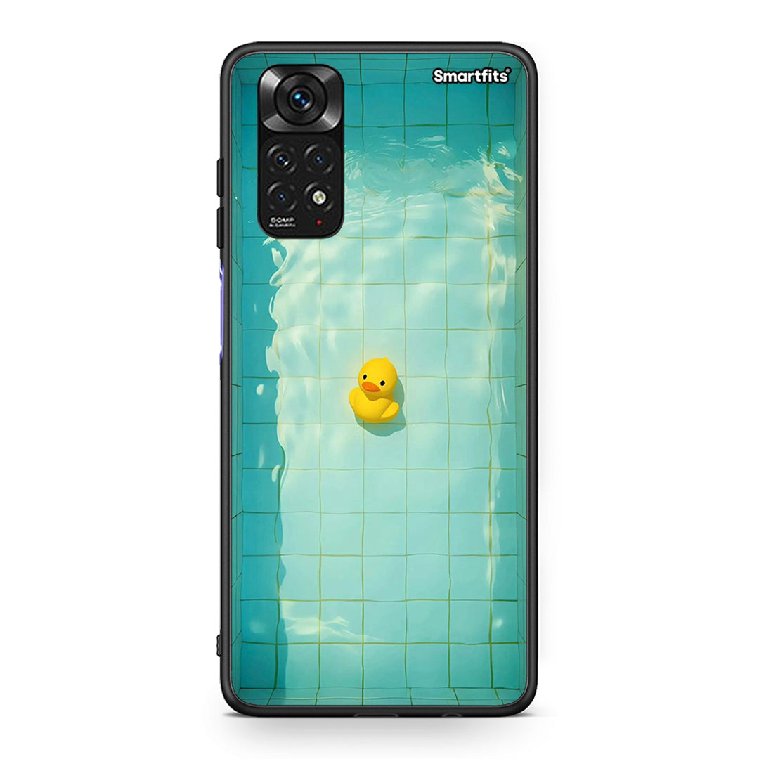 Xiaomi Redmi 10/Redmi Note 11 4G Yellow Duck θήκη από τη Smartfits με σχέδιο στο πίσω μέρος και μαύρο περίβλημα | Smartphone case with colorful back and black bezels by Smartfits