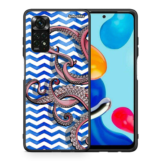 Θήκη Xiaomi Redmi Note 12 Pro 4G Chevron Devilfish από τη Smartfits με σχέδιο στο πίσω μέρος και μαύρο περίβλημα | Xiaomi Redmi Note 12 Pro 4G Chevron Devilfish case with colorful back and black bezels