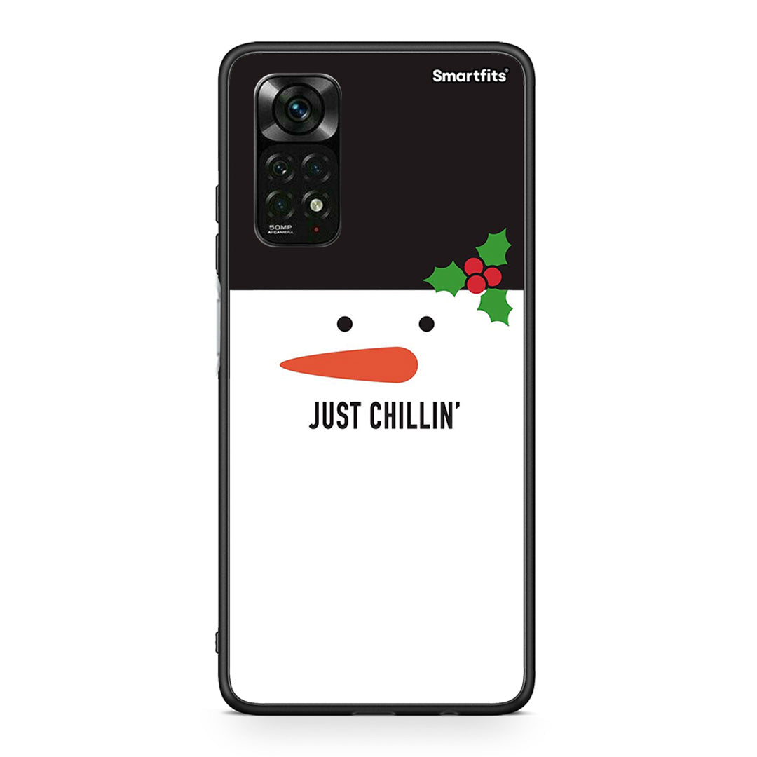 Xiaomi Redmi Note 11 Pro 5G Christmas Chillin θήκη από τη Smartfits με σχέδιο στο πίσω μέρος και μαύρο περίβλημα | Smartphone case with colorful back and black bezels by Smartfits