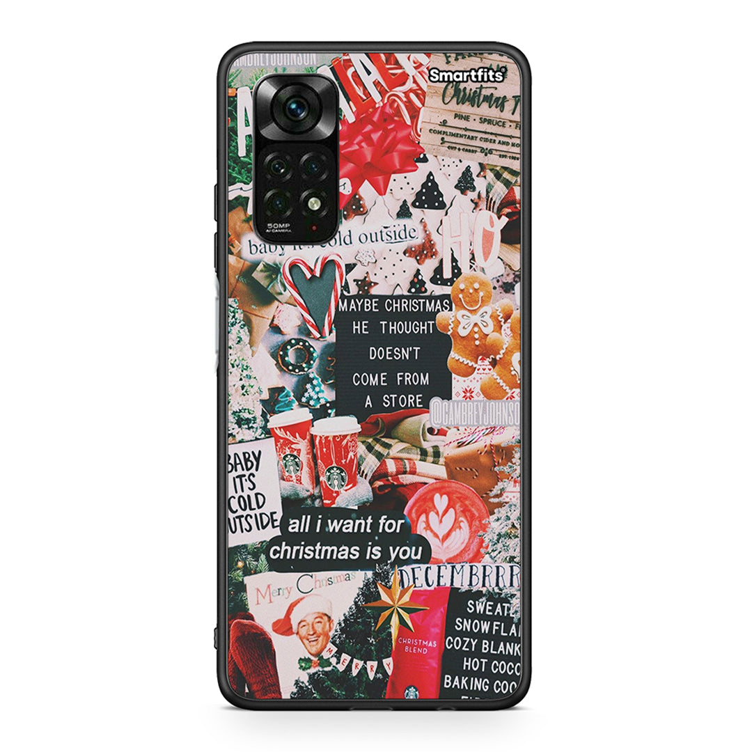 Xiaomi Redmi Note 12 Pro 4G Christmas Happiness θήκη από τη Smartfits με σχέδιο στο πίσω μέρος και μαύρο περίβλημα | Smartphone case with colorful back and black bezels by Smartfits