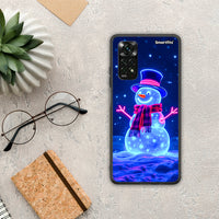 Thumbnail for Christmas Neon Snowman - Xiaomi Redmi Note 11 Pro 4G / 5G θήκη