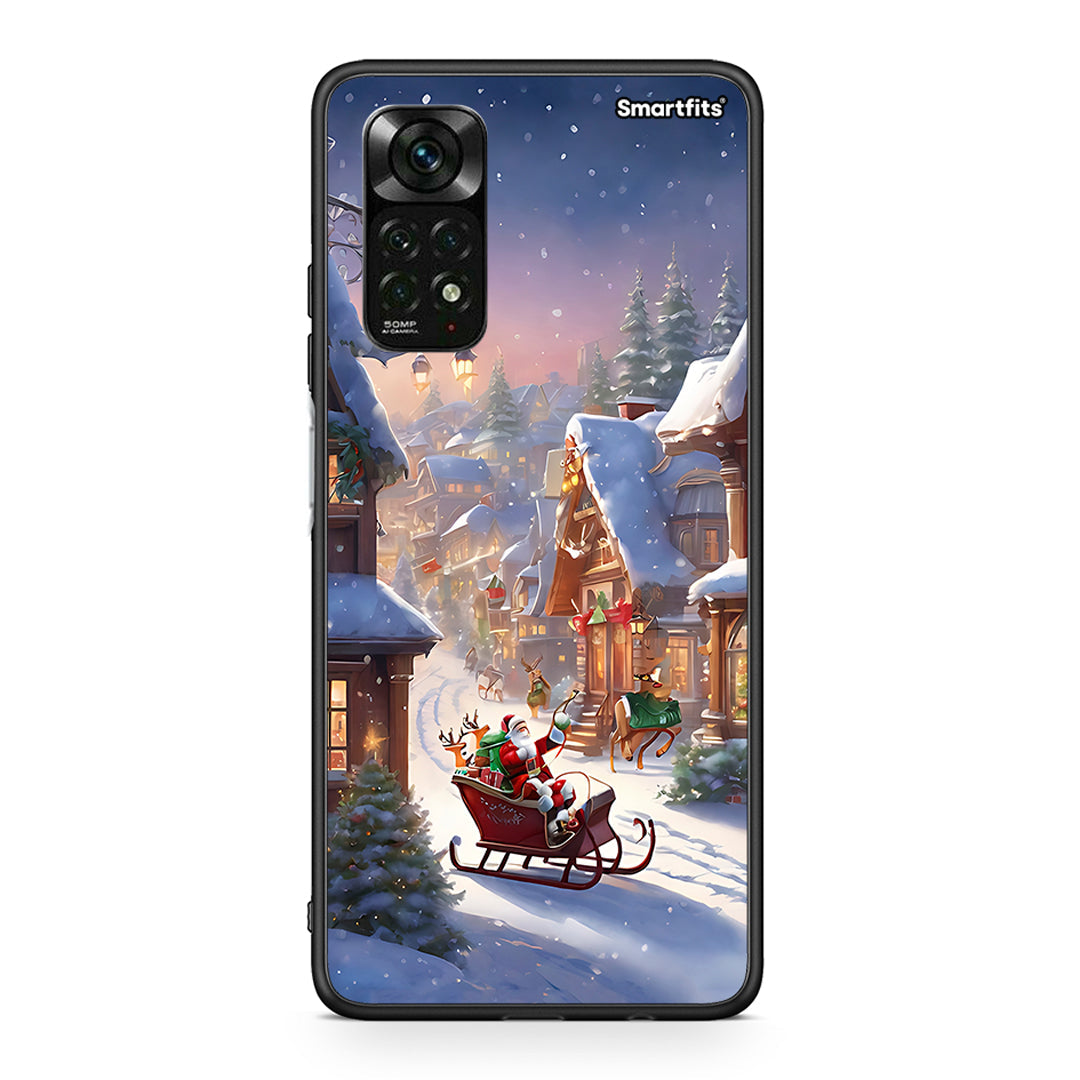 Xiaomi Redmi Note 11 Pro 5G Christmas Snow θήκη από τη Smartfits με σχέδιο στο πίσω μέρος και μαύρο περίβλημα | Smartphone case with colorful back and black bezels by Smartfits