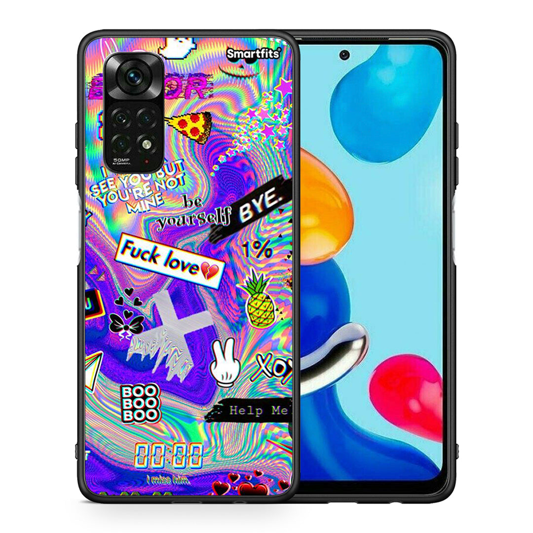 Θήκη Xiaomi Redmi Note 12 Pro 4G Game Over από τη Smartfits με σχέδιο στο πίσω μέρος και μαύρο περίβλημα | Xiaomi Redmi Note 12 Pro 4G Game Over case with colorful back and black bezels