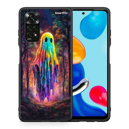 Θήκη Xiaomi Redmi Note 11 Pro 5G Halloween Ghost από τη Smartfits με σχέδιο στο πίσω μέρος και μαύρο περίβλημα | Xiaomi Redmi Note 11 Pro 5G Halloween Ghost case with colorful back and black bezels