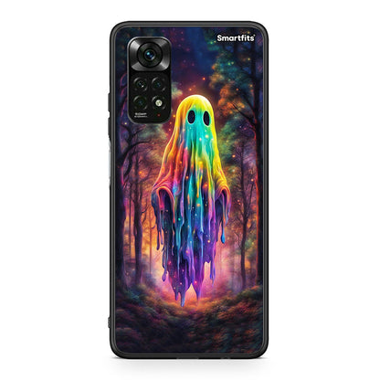 Xiaomi Redmi Note 12 Pro 4G Halloween Ghost θήκη από τη Smartfits με σχέδιο στο πίσω μέρος και μαύρο περίβλημα | Smartphone case with colorful back and black bezels by Smartfits