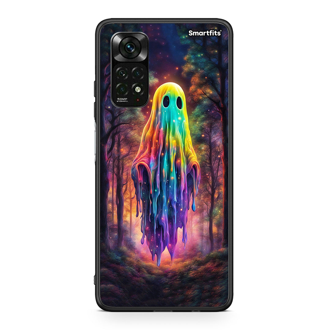 Xiaomi Redmi Note 11 Pro 5G Halloween Ghost θήκη από τη Smartfits με σχέδιο στο πίσω μέρος και μαύρο περίβλημα | Smartphone case with colorful back and black bezels by Smartfits