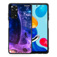 Thumbnail for Θήκη Xiaomi Redmi Note 12 Pro 4G Lost Astronaut από τη Smartfits με σχέδιο στο πίσω μέρος και μαύρο περίβλημα | Xiaomi Redmi Note 12 Pro 4G Lost Astronaut case with colorful back and black bezels