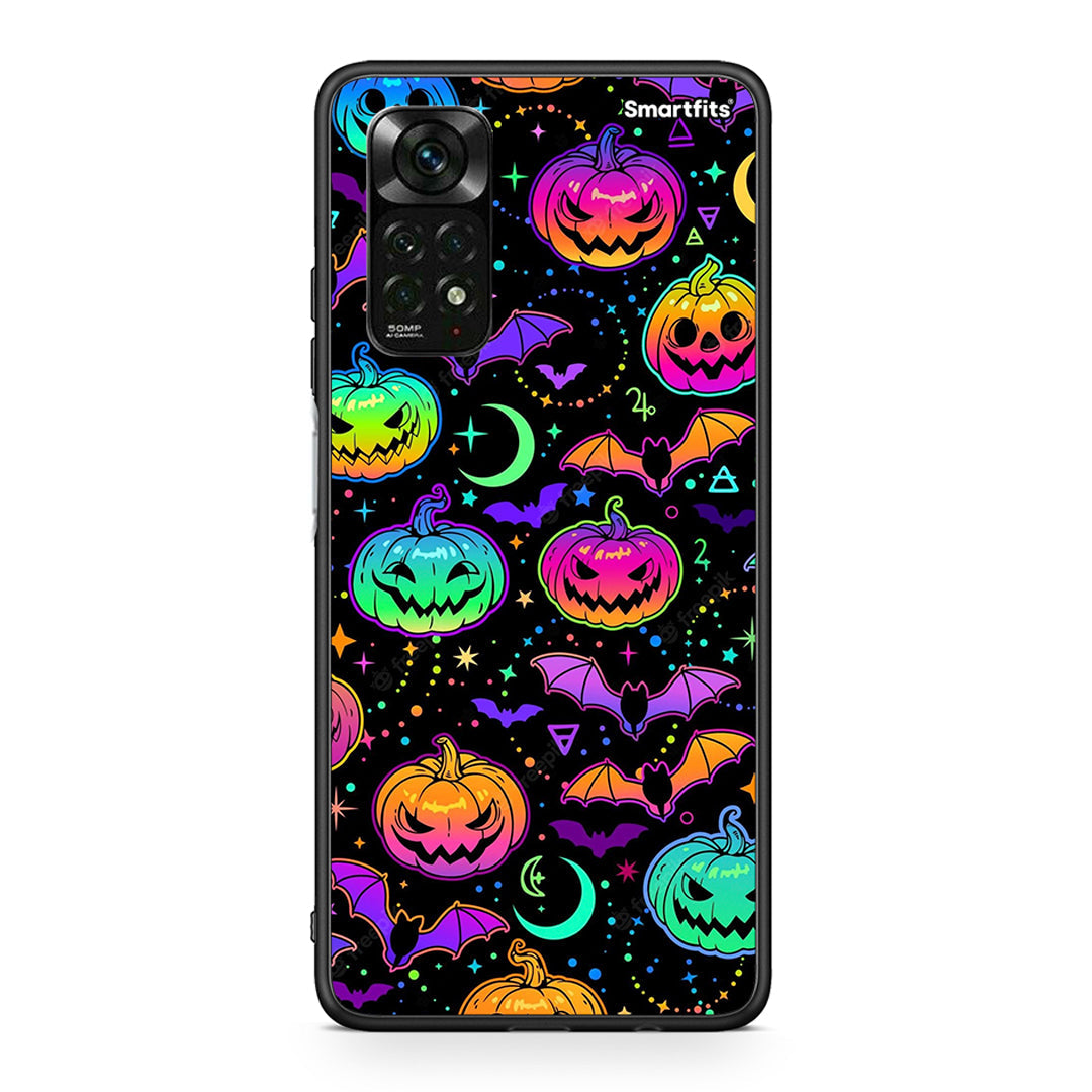 Xiaomi Redmi Note 12 Pro 4G Neon Halloween θήκη από τη Smartfits με σχέδιο στο πίσω μέρος και μαύρο περίβλημα | Smartphone case with colorful back and black bezels by Smartfits