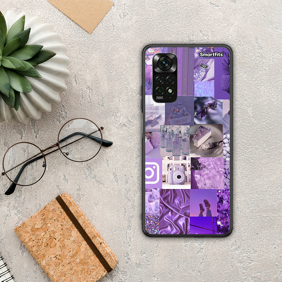 Purple Aesthetic Collage - Xiaomi Redmi Note 11 Pro 4G / 5G θήκη