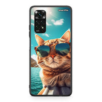 Thumbnail for Xiaomi Redmi Note 11 Pro 5G Summer Cat θήκη από τη Smartfits με σχέδιο στο πίσω μέρος και μαύρο περίβλημα | Smartphone case with colorful back and black bezels by Smartfits