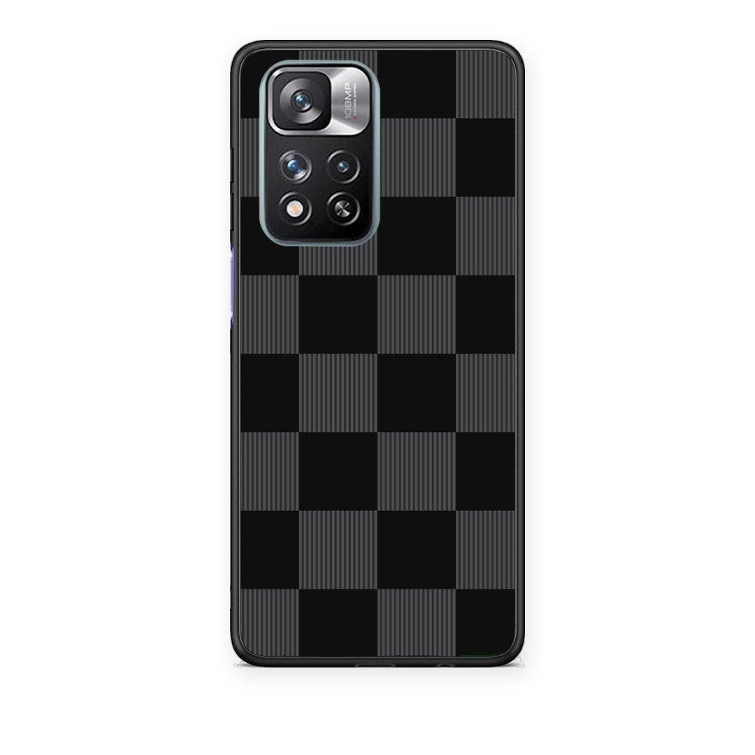 Θήκη Xiaomi Redmi Note 11 Pro+ 5G Black and Charcoal Striped Checks από τη Smartfits με σχέδιο στο πίσω μέρος και μαύρο περίβλημα | Xiaomi Redmi Note 11 Pro+ 5G Black and Charcoal Striped Checks case with colorful back and black bezels