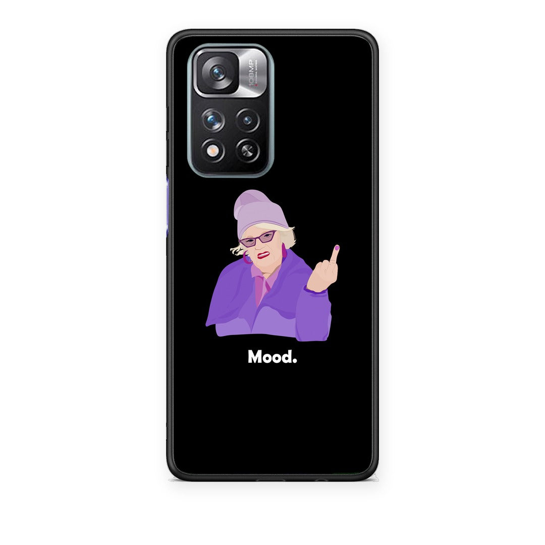 Θήκη Xiaomi Redmi Note 11 Pro+ 5G Grandma Mood Black από τη Smartfits με σχέδιο στο πίσω μέρος και μαύρο περίβλημα | Xiaomi Redmi Note 11 Pro+ 5G Grandma Mood Black case with colorful back and black bezels