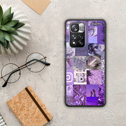Purple Aesthetic Collage - Xiaomi Redmi Note 11 Pro+ 5G θήκη