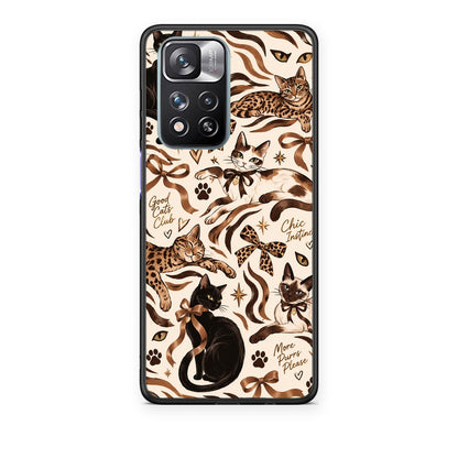 Θήκη Xiaomi Redmi Note 11 Pro+ 5G Wild Cats and Animal Print Collage από τη Smartfits με σχέδιο στο πίσω μέρος και μαύρο περίβλημα | Xiaomi Redmi Note 11 Pro+ 5G Wild Cats and Animal Print Collage case with colorful back and black bezels