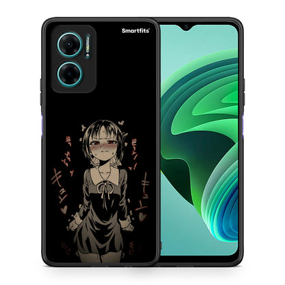 Θήκη Xiaomi Redmi Note 11E Anime Girl από τη Smartfits με σχέδιο στο πίσω μέρος και μαύρο περίβλημα | Xiaomi Redmi Note 11E Anime Girl case with colorful back and black bezels