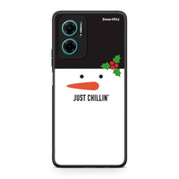 Thumbnail for Xiaomi Redmi Note 11E Christmas Chillin θήκη από τη Smartfits με σχέδιο στο πίσω μέρος και μαύρο περίβλημα | Smartphone case with colorful back and black bezels by Smartfits