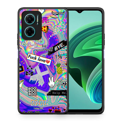 Θήκη Xiaomi Redmi Note 11E Game Over από τη Smartfits με σχέδιο στο πίσω μέρος και μαύρο περίβλημα | Xiaomi Redmi Note 11E Game Over case with colorful back and black bezels