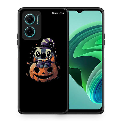 Θήκη Xiaomi Redmi Note 11E Halloween Stitch από τη Smartfits με σχέδιο στο πίσω μέρος και μαύρο περίβλημα | Xiaomi Redmi Note 11E Halloween Stitch case with colorful back and black bezels