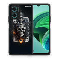 Thumbnail for Θήκη Xiaomi Redmi Note 11E Skull King Ace από τη Smartfits με σχέδιο στο πίσω μέρος και μαύρο περίβλημα | Xiaomi Redmi Note 11E Skull King Ace case with colorful back and black bezels