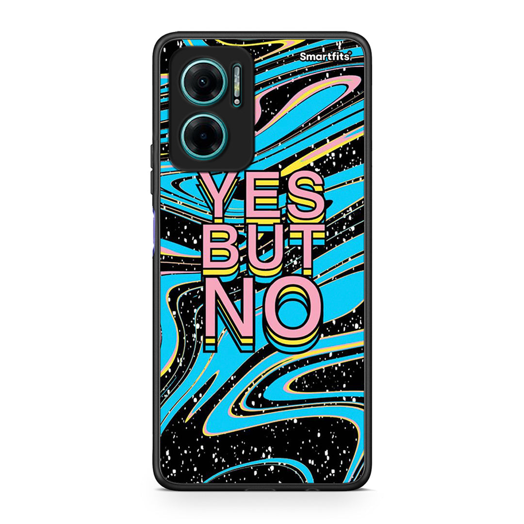 Xiaomi Redmi Note 11E Yes But No θήκη από τη Smartfits με σχέδιο στο πίσω μέρος και μαύρο περίβλημα | Smartphone case with colorful back and black bezels by Smartfits