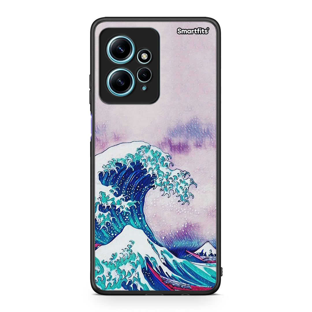 Θήκη Xiaomi Redmi Note 12 4G / Redmi K60 Pro Blue Waves από τη Smartfits με σχέδιο στο πίσω μέρος και μαύρο περίβλημα | Xiaomi Redmi Note 12 4G / Redmi K60 Pro Blue Waves Case with Colorful Back and Black Bezels