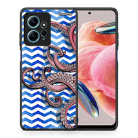 Thumbnail for Θήκη Xiaomi Redmi Note 12 4G / Redmi K60 Pro Chevron Devilfish από τη Smartfits με σχέδιο στο πίσω μέρος και μαύρο περίβλημα | Xiaomi Redmi Note 12 4G / Redmi K60 Pro Chevron Devilfish Case with Colorful Back and Black Bezels