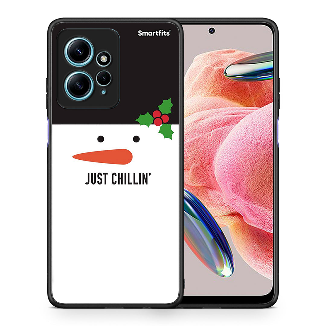 Θήκη Xiaomi Redmi Note 12 4G / Redmi K60 Pro Christmas Chillin από τη Smartfits με σχέδιο στο πίσω μέρος και μαύρο περίβλημα | Xiaomi Redmi Note 12 4G / Redmi K60 Pro Christmas Chillin Case with Colorful Back and Black Bezels