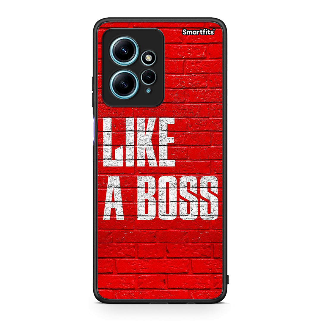 Θήκη Xiaomi Redmi Note 12 4G / Redmi K60 Pro Like A Boss από τη Smartfits με σχέδιο στο πίσω μέρος και μαύρο περίβλημα | Xiaomi Redmi Note 12 4G / Redmi K60 Pro Like A Boss Case with Colorful Back and Black Bezels