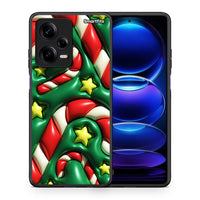 Thumbnail for Θήκη Xiaomi Redmi Note 12 Pro 5G Christmas Bubbles από τη Smartfits με σχέδιο στο πίσω μέρος και μαύρο περίβλημα | Xiaomi Redmi Note 12 Pro 5G Christmas Bubbles Case with Colorful Back and Black Bezels