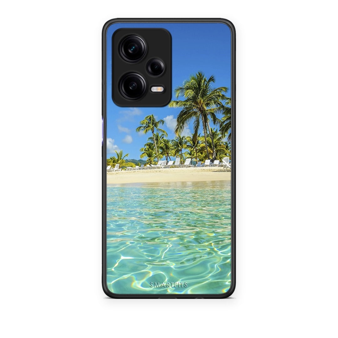 Θήκη Xiaomi Redmi Note 12 Pro 5G Tropical Vibes από τη Smartfits με σχέδιο στο πίσω μέρος και μαύρο περίβλημα | Xiaomi Redmi Note 12 Pro 5G Tropical Vibes case with colorful back and black bezels