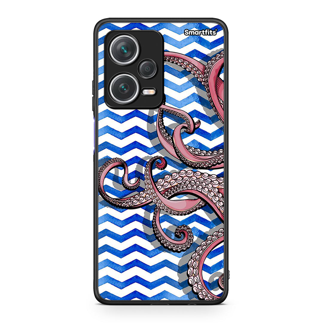 Xiaomi Redmi Note 12 Pro+ / 12 Pro Discovery Chevron Devilfish θήκη από τη Smartfits με σχέδιο στο πίσω μέρος και μαύρο περίβλημα | Smartphone case with colorful back and black bezels by Smartfits