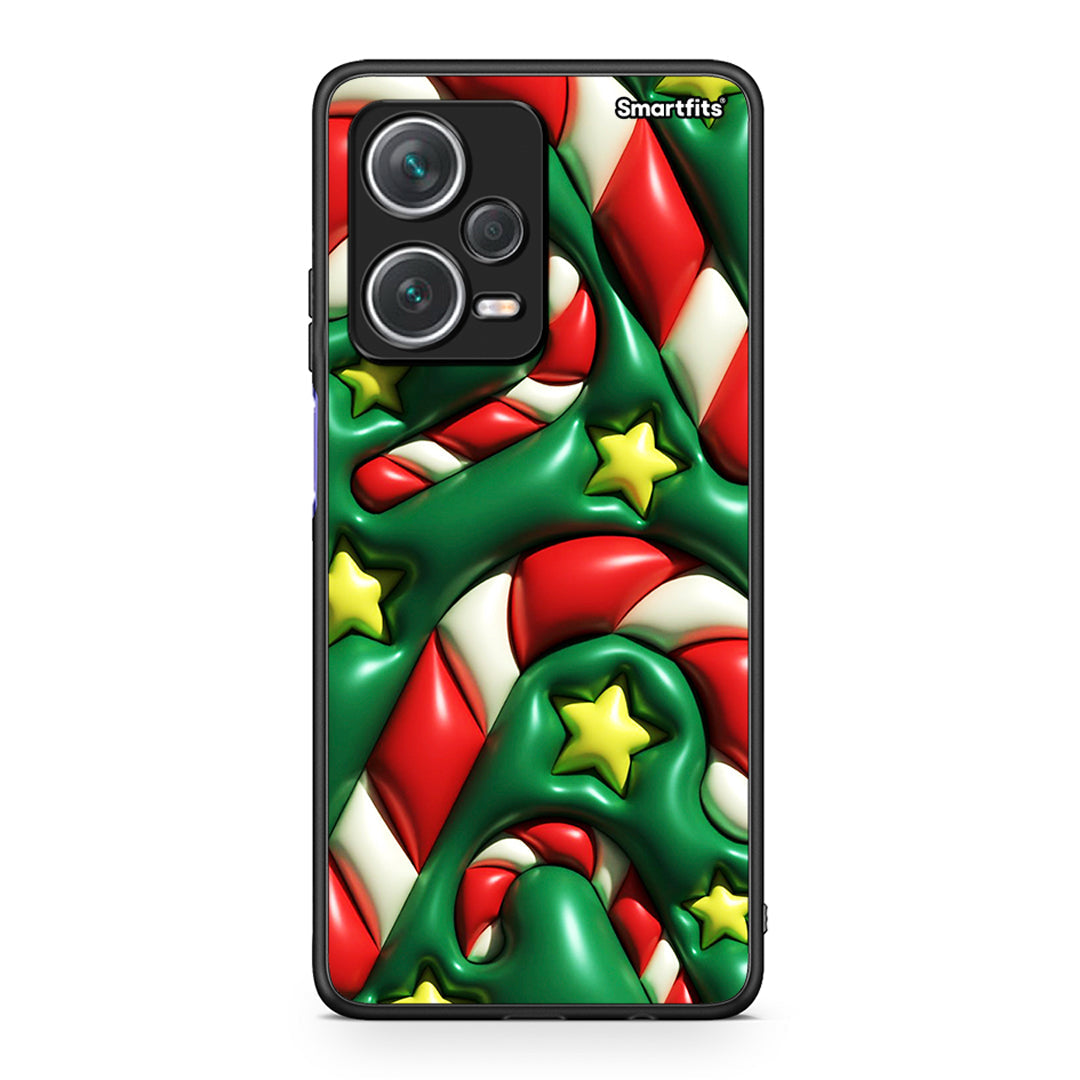 Xiaomi Redmi Note 12 Pro+ / 12 Pro Discovery Christmas Bubbles θήκη από τη Smartfits με σχέδιο στο πίσω μέρος και μαύρο περίβλημα | Smartphone case with colorful back and black bezels by Smartfits