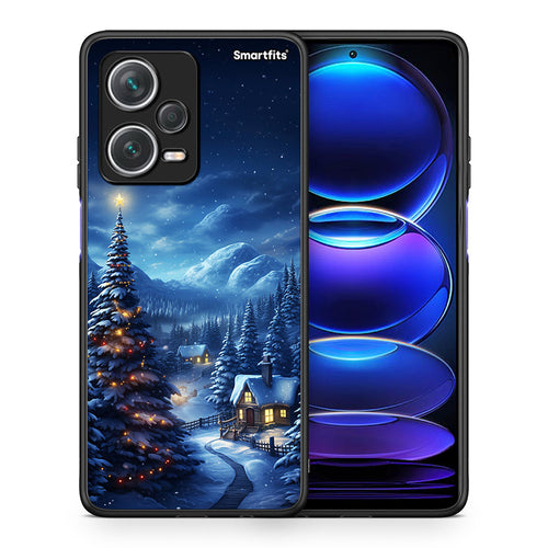 Θήκη Xiaomi Redmi Note 12 Pro+ / 12 Pro Discovery Christmas Scenery από τη Smartfits με σχέδιο στο πίσω μέρος και μαύρο περίβλημα | Xiaomi Redmi Note 12 Pro+ / 12 Pro Discovery Christmas Scenery case with colorful back and black bezels