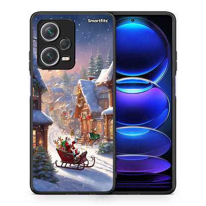 Θήκη Xiaomi Redmi Note 12 Pro+ / 12 Pro Discovery Christmas Snow από τη Smartfits με σχέδιο στο πίσω μέρος και μαύρο περίβλημα | Xiaomi Redmi Note 12 Pro+ / 12 Pro Discovery Christmas Snow case with colorful back and black bezels