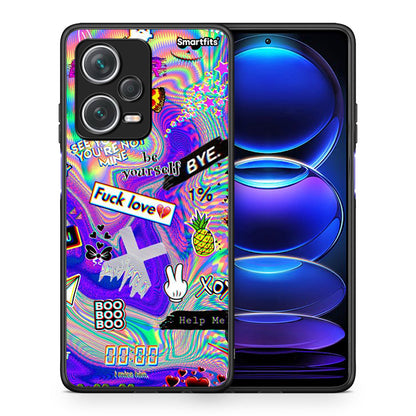 Θήκη Xiaomi Redmi Note 12 Pro+ / 12 Pro Discovery Game Over από τη Smartfits με σχέδιο στο πίσω μέρος και μαύρο περίβλημα | Xiaomi Redmi Note 12 Pro+ / 12 Pro Discovery Game Over case with colorful back and black bezels