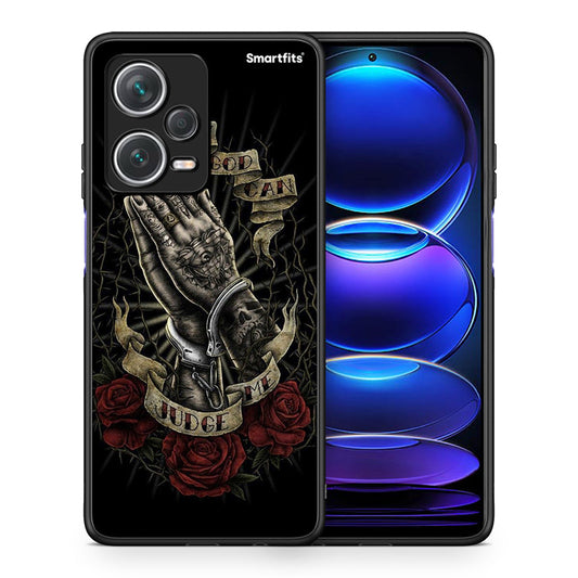 Θήκη Xiaomi Redmi Note 12 Pro+ / 12 Pro Discovery Judge By God από τη Smartfits με σχέδιο στο πίσω μέρος και μαύρο περίβλημα | Xiaomi Redmi Note 12 Pro+ / 12 Pro Discovery Judge By God case with colorful back and black bezels